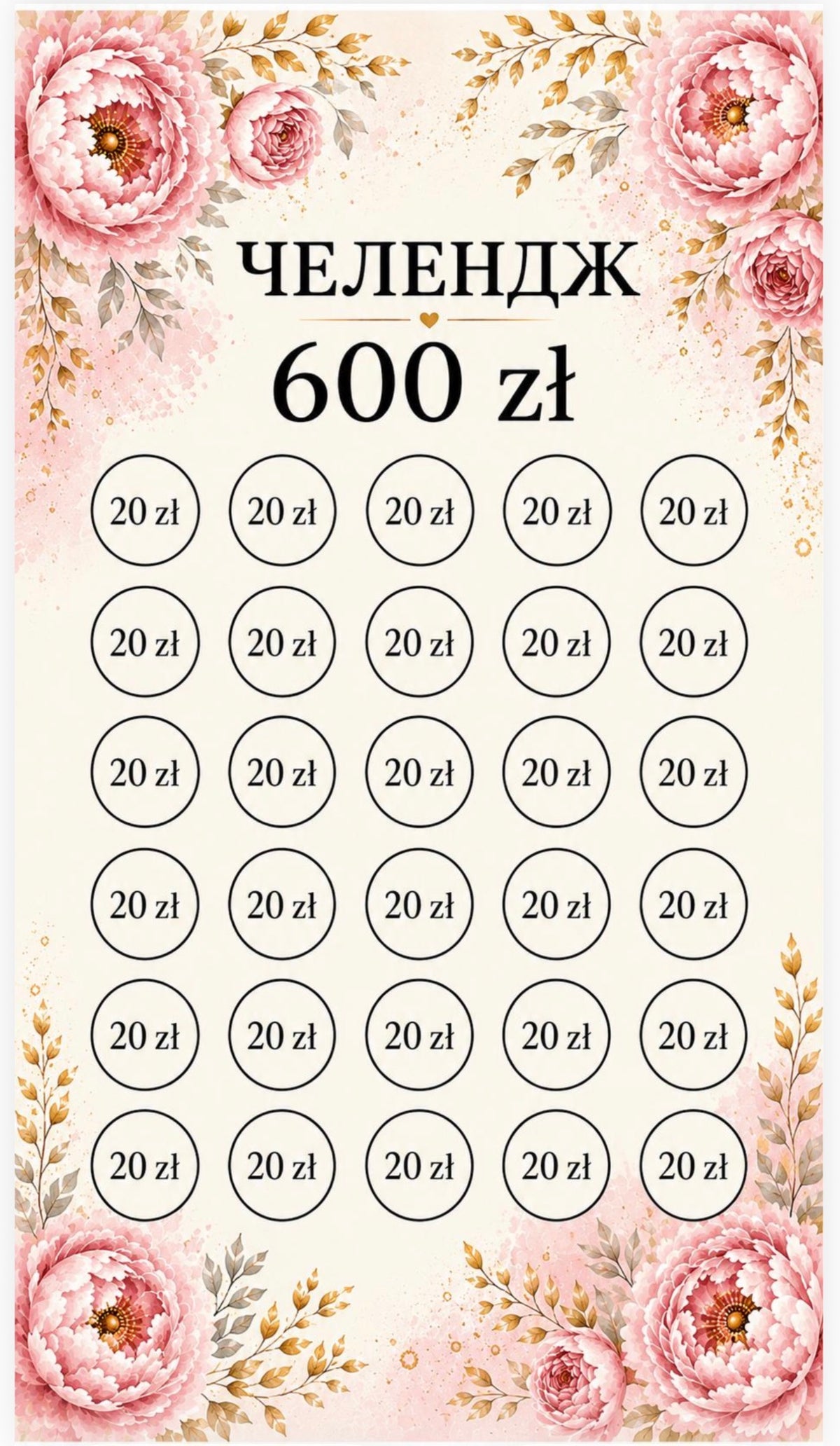 wyzwanie oszczędnościowe „600 zł”