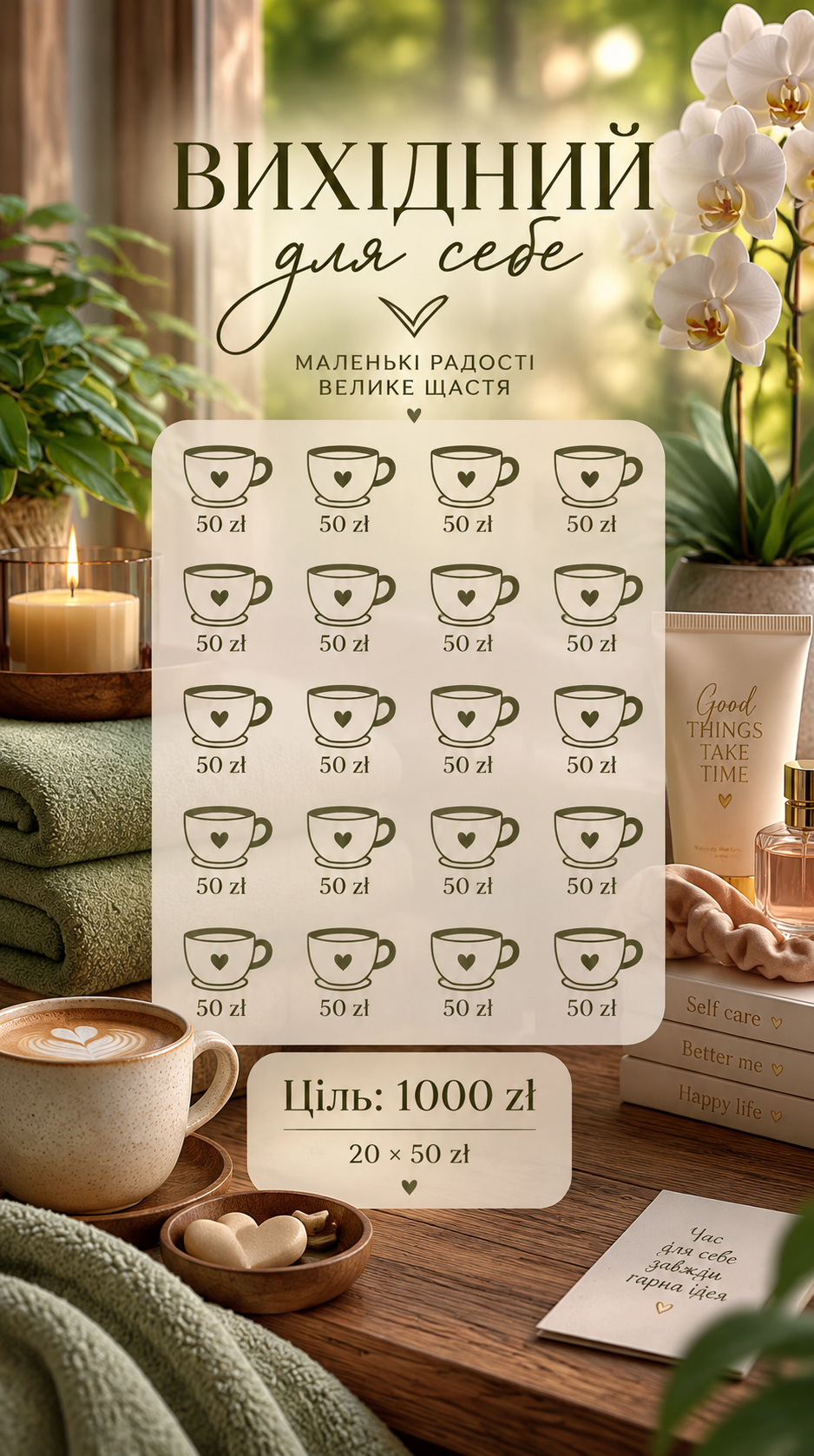 "Me-time Weekend" savings challenge – 1000 PLN