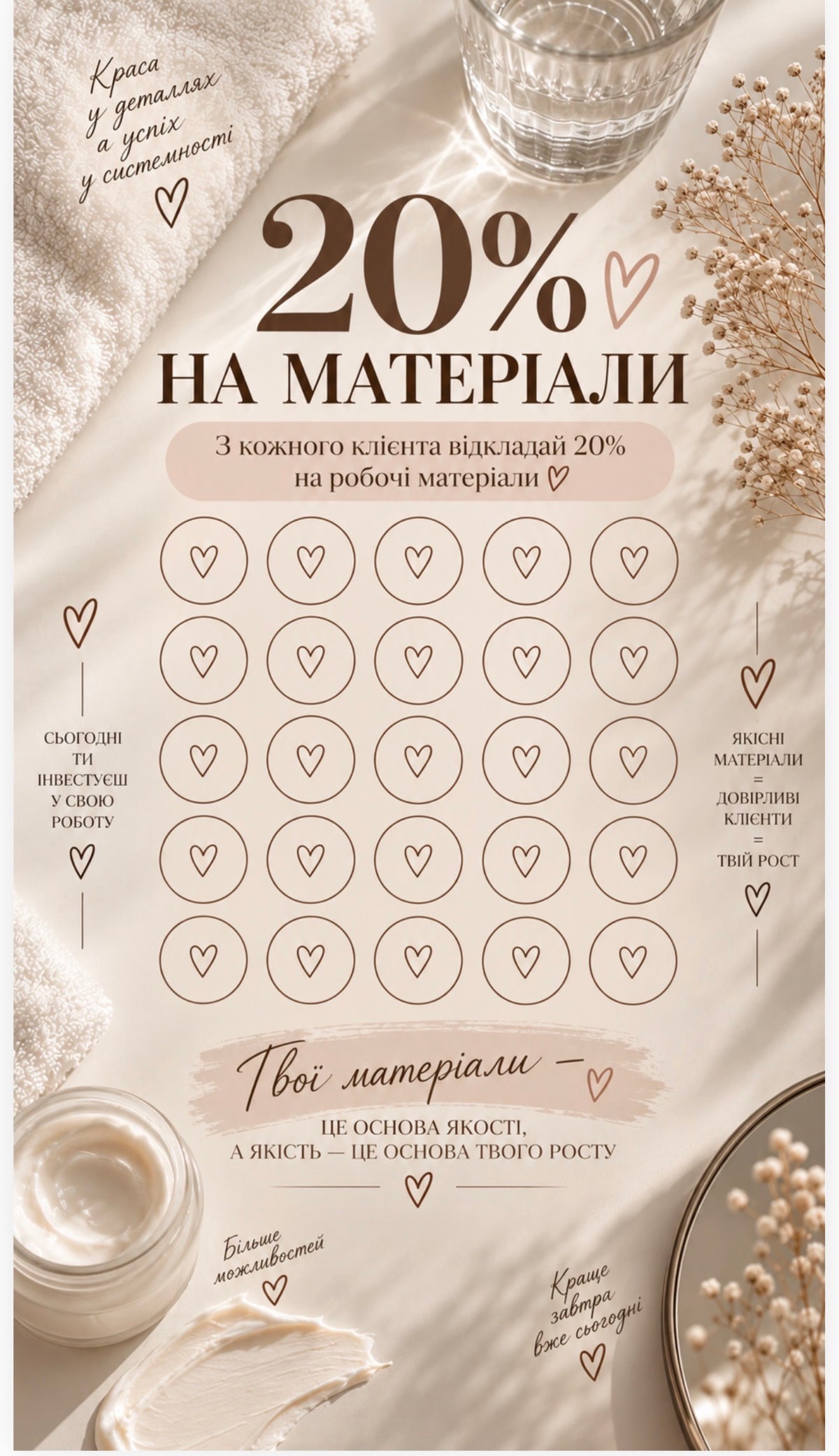 wyzwanie oszczędnościowe „20% na materiały”