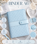 Binder A6 – błękitny