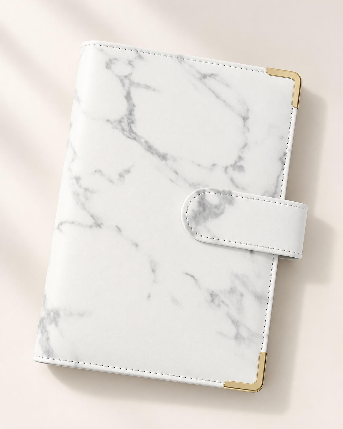 Binder budżetowy A6 – biały marmur ze złotymi detalami 🤍✨ Бюджетний байндер A6 – білий мармур із золотими деталями 🤍✨