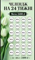 Wyzwanie oszczędnościowe – 24 tygodnie (2400 zł)