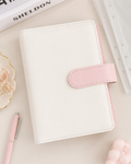 Binder A6 Biało-Różowy